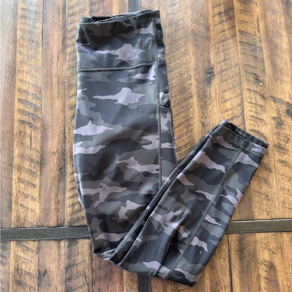 Athleta  Camo Leggings - Black & Gray